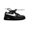 OFF WHITE FOR NIKE BLACK LACE UP TRAINERS UK 9.5