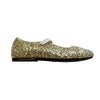 MANNELA DE JUAN GOLD GLITTER PUMPS 12