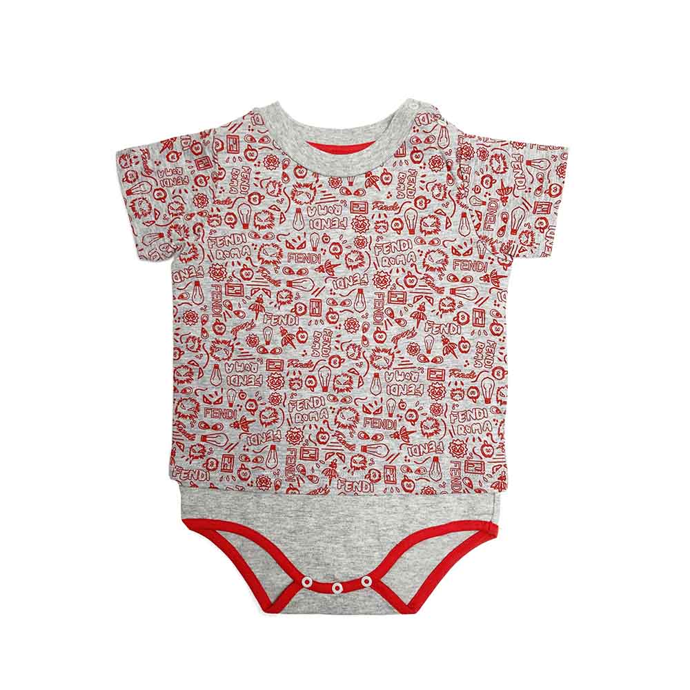 Fendi logo outlet bodysuit