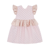 MANEGE EN SUCRE PINK AND GOLD POLKA DOT PARTY DRESS 6 YEARS